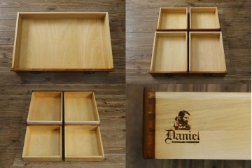 中古　横浜ダニエル(daniel)　イギリスアンティークを彷彿させる佇まいが魅力のカップボード　定価約140万円　(R-068930)