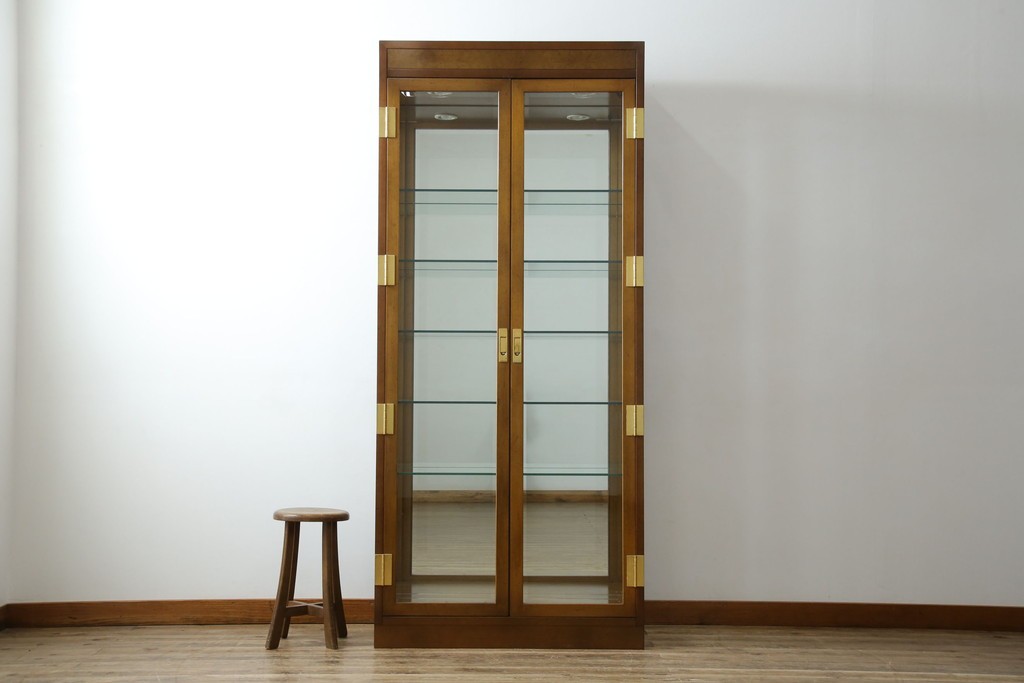 中古　カリモク(karimoku)　domani(ドマーニ)　Morganton(モーガントン)　シックな色合いと品のある佇まいが魅力のキャビネット　定価約74万円　(R-068932)