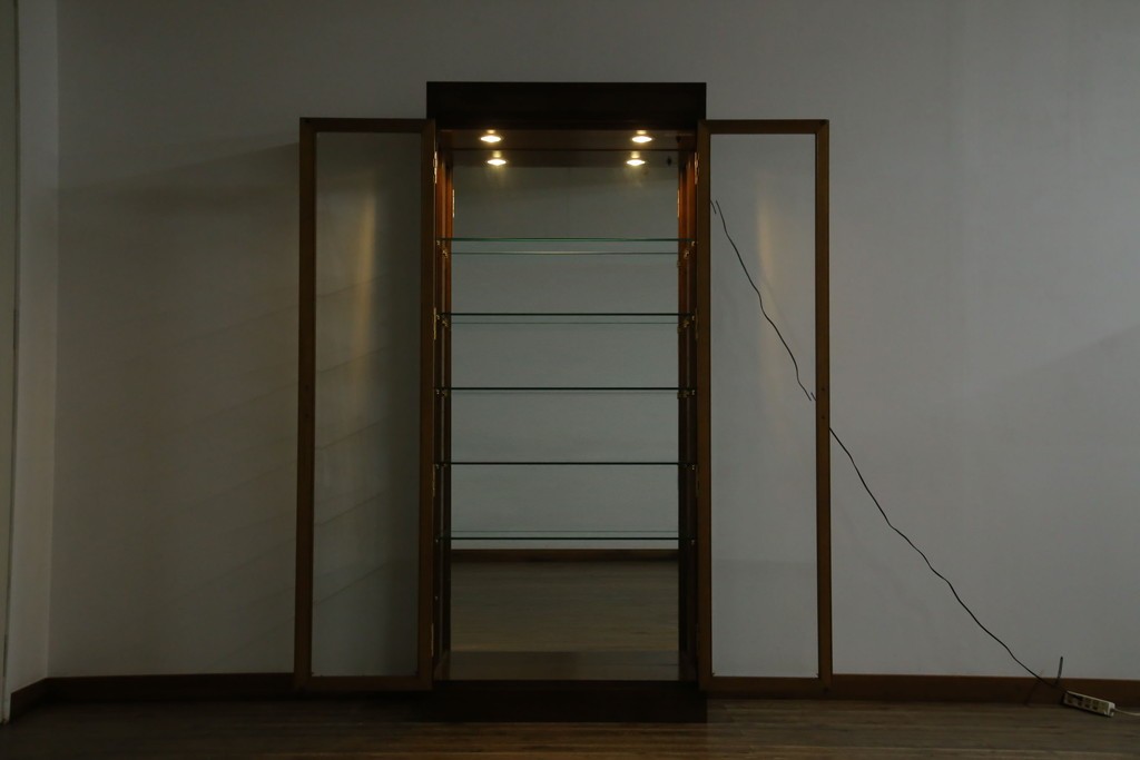 中古　カリモク(karimoku)　domani(ドマーニ)　Morganton(モーガントン)　シックな色合いと品のある佇まいが魅力のキャビネット　定価約74万円　(R-068932)