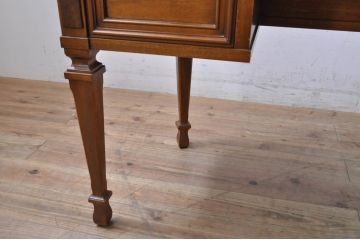 中古　DREXEL HERITAGE(ドレクセルヘリテイジ)　FRANCESCA(フランチェスカ)シリーズ　デスクとしても使える格納式ミラー付きドレッサー(鏡台、化粧台、デスク、在宅ワーク、在宅用)(R-068934)