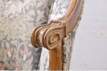 中古　DREXEL HERITAGE(ドレクセルヘリテイジ)　品のある佇まいが魅力的な回転チェア(アームチェア、デスクチェア、回転椅子、一人掛けソファ、1人掛けソファ、1Pソファ、椅子、イス)(R-068936)