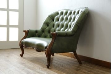 中古　スペイン製　バロッサバレンティ(VARO,S.A. VALENTI)　本革のシックな色合いが魅力!落ち着きのある大人の空間を演出する2人掛けソファ(2Pソファ、二人掛け、レザー)(定価約110万円)(R-068937)