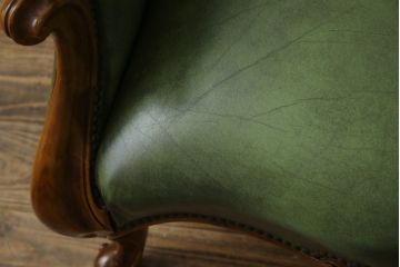 中古　スペイン製　バロッサバレンティ(VARO,S.A. VALENTI)　本革のシックな色合いが魅力!落ち着きのある大人の空間を演出する2人掛けソファ(2Pソファ、二人掛け、レザー)(定価約110万円)(R-068937)