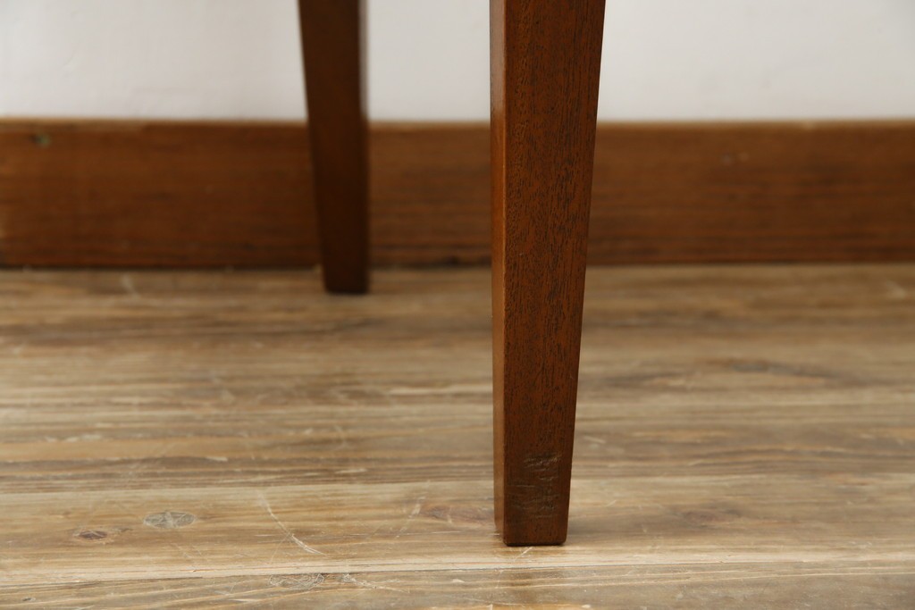 中古　DREXEL HERITAGE(ドレクセルヘリテイジ)　ストライプ柄のファブリックが目を引くアームレスチェア(ダイニングチェア、椅子、イス)(R-068939)