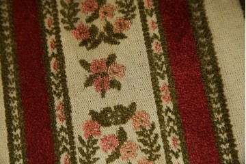 中古　DREXEL HERITAGE(ドレクセルヘリテイジ)　ストライプ柄のファブリックが目を引くアームレスチェア(ダイニングチェア、椅子、イス)(R-068939)