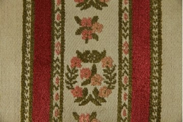 中古　DREXEL HERITAGE(ドレクセルヘリテイジ)　ストライプ柄のファブリックが目を引くアームレスチェア(ダイニングチェア、椅子、イス)(R-068939)