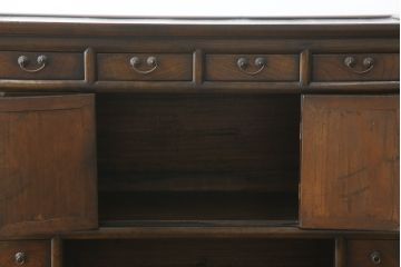 アジアンビンテージ　アンティーク調　魚の形をした南京錠が魅力的な李朝箪笥(李朝タンス、李朝家具、バンダチ、収納棚、戸棚、店舗什器、ヴィンテージ)(R-068940)
