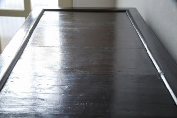 アジアンビンテージ　アンティーク調　魚の形をした南京錠が魅力的な李朝箪笥(李朝タンス、李朝家具、バンダチ、収納棚、戸棚、店舗什器、ヴィンテージ)(R-068940)