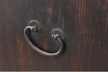 アジアンビンテージ　アンティーク調　深みのある色合いが存在感抜群の李朝箪笥(李朝タンス、李朝家具、バンダチ、収納棚、戸棚、店舗什器、ヴィンテージ)(R-068941)