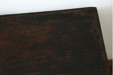 アジアンビンテージ　アンティーク調　深みのある色合いが存在感抜群の李朝箪笥サイドボード(サイドキャビネット、リビングボード、ローボード、李朝タンス、李朝家具、バンダチ、収納棚、戸棚、店舗什器、ヴィンテージ)(R-068945)