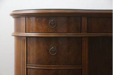 中古　DREXEL HERITAGE(ドレクセルヘリテイジ)　Cameo Classics(キャメオクラシックス)　高級感溢れるキドニーデスク(両袖デスク、机、ワークデスク、カウンターテーブル)(R-068952)