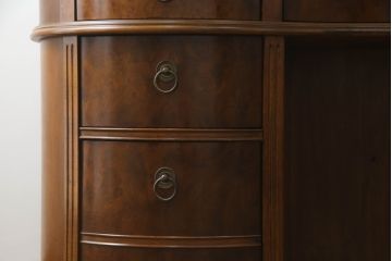 中古　DREXEL HERITAGE(ドレクセルヘリテイジ)　Cameo Classics(キャメオクラシックス)　高級感溢れるキドニーデスク(両袖デスク、机、ワークデスク、カウンターテーブル)(R-068952)