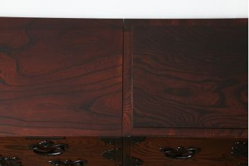 中古　岩谷堂箪笥　台輪付き　並べてローチェストとしても使える、2way重ね箪笥(引き出し、和箪笥、収納タンス、衣装たんす)(R-068961)