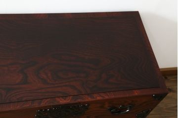 中古　岩谷堂箪笥　台輪付き　並べてローチェストとしても使える、2way重ね箪笥(引き出し、和箪笥、収納タンス、衣装たんす)(R-068961)