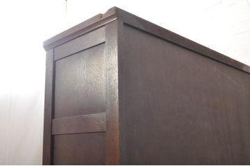 中古　伊勢丹デパート取り扱い品　ナラ(楢)材　内部キリ(桐)材　品のある佇まいが美しい民芸風和タンス(衣装箪笥、整理たんす、着物タンス、収納箪笥、引き出し)(定価約90万円)(R-068962)