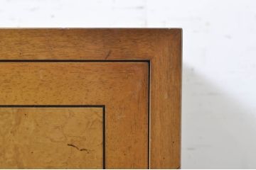 中古　カリモク　domani(ドマーニ)　Morganton(モーガントン)　希少なライトコニャック色　ゴールドの引手が高級感を演出するドロワーチェスト(引き出し、サイドチェスト)(R-068964)