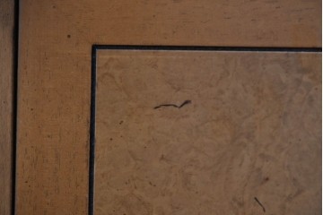 中古　カリモク　domani(ドマーニ)　Morganton(モーガントン)　希少なライトコニャック色　ゴールドの引手が高級感を演出するドロワーチェスト　(R-068964)