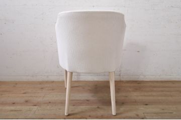 中古　短期展示品　極美品　相合家具製作所(SOGOKAGU)　マーガレット(MARGUERITE)　シンプルなデザインが魅力的なアームチェア5脚セット(一人掛けソファ、1人掛けソファ、ラウンジチェア、パーソナルチェア、バラ売り可能)(R-068987)