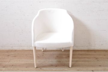 中古　短期展示品　極美品　相合家具製作所(SOGOKAGU)　マーガレット(MARGUERITE)　シンプルなデザインが魅力的なアームチェア5脚セット(一人掛けソファ、1人掛けソファ、ラウンジチェア、パーソナルチェア、バラ売り可能)(R-068988)