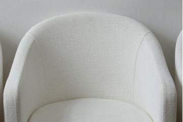 中古　短期展示品　美品　相合家具製作所(SOGOKAGU)　パルマ(PALMA)　シンプルなデザインが魅力的なアームチェア4脚セット(一人掛けソファ、1人掛けソファ、ラウンジチェア、パーソナルチェア)(R-068989)