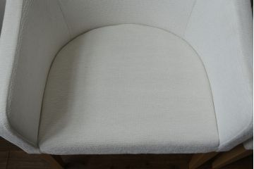 中古　短期展示品　美品　相合家具製作所(SOGOKAGU)　パルマ(PALMA)　シンプルなデザインが魅力的なアームチェア4脚セット(一人掛けソファ、1人掛けソファ、ラウンジチェア、パーソナルチェア)(R-068989)