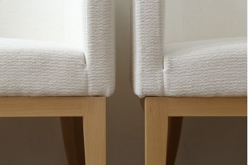 中古　短期展示品　美品　相合家具製作所(SOGOKAGU)　パルマ(PALMA)　シンプルなデザインが魅力的なアームチェア4脚セット(一人掛けソファ、1人掛けソファ、ラウンジチェア、パーソナルチェア)(R-068989)