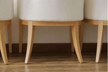 中古　短期展示品　美品　相合家具製作所(SOGOKAGU)　パルマ(PALMA)　シンプルなデザインが魅力的なアームチェア4脚セット(一人掛けソファ、1人掛けソファ、ラウンジチェア、パーソナルチェア)(R-068989)