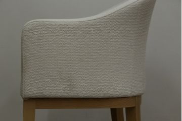 中古　短期展示品　美品　相合家具製作所(SOGOKAGU)　パルマ(PALMA)　シンプルなデザインが魅力的なアームチェア4脚セット(一人掛けソファ、1人掛けソファ、ラウンジチェア、パーソナルチェア)(R-068990)