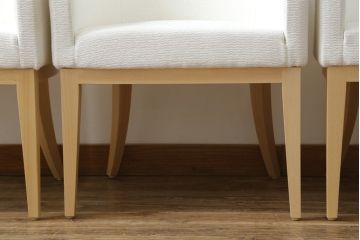 中古　短期展示品　美品　相合家具製作所(SOGOKAGU)　パルマ(PALMA)　シンプルなデザインが魅力的なアームチェア4脚セット(一人掛けソファ、1人掛けソファ、ラウンジチェア、パーソナルチェア)(R-068990)