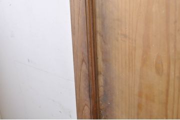 アンティーク建具　総欅(ケヤキ)材　枠欅(ケヤキ)材、板ヒノキ材　落ち着いた和の雰囲気を醸し出す蔵戸1枚(引き戸、玄関戸)(R-069023)