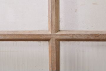アンティーク建具　モールガラス入り どこか懐かしい雰囲気漂うガラス戸1枚(引き戸)(R-069026)