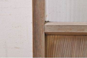 アンティーク建具　モールガラス入り どこか懐かしい雰囲気漂うガラス戸1枚(引き戸)(R-069026)