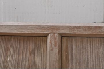 アンティーク建具　モールガラス入り どこか懐かしい雰囲気漂うガラス戸1枚(引き戸)(R-069026)
