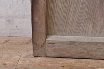 アンティーク建具　モールガラス入り どこか懐かしい雰囲気漂うガラス戸1枚(引き戸)(R-069026)
