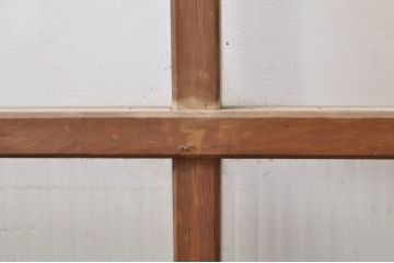 アンティーク建具　モールガラス入り どこか懐かしい雰囲気漂うガラス戸1枚(引き戸)(R-069026)