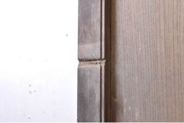 アンティーク建具　欅(ケヤキ)材　龍の金具がアクセントの和の趣溢れる蔵戸1枚(引き戸、玄関戸)(R-069028)