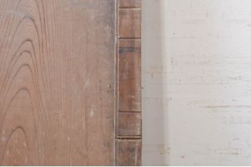 アンティーク建具　欅(ケヤキ)材　龍の金具がアクセントの和の趣溢れる蔵戸1枚(引き戸、玄関戸)(R-069028)