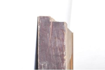 アンティーク建具　新潟産　総欅(ケヤキ)材1枚板　漆塗り　厚手　重厚感のある佇まいが魅力の蔵戸1枚(引き戸、玄関戸、一枚板)(R-069030)