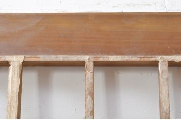 アンティーク建具　和の雰囲気を高める升目(マス目)格子蔵戸1枚(きつね格子、狐格子、引き戸、格子戸、障子戸)(R-069031)