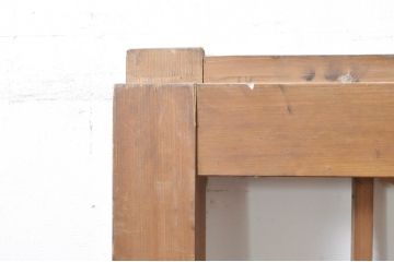 アンティーク建具　和の雰囲気を高める升目(マス目)格子蔵戸1枚(きつね格子、狐格子、引き戸、格子戸、障子戸)(R-069031)