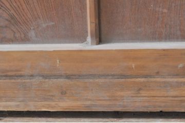 アンティーク建具　和の雰囲気を高める升目(マス目)格子蔵戸1枚(きつね格子、狐格子、引き戸、格子戸、障子戸)(R-069031)