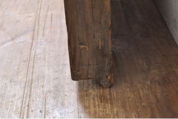 アンティーク建具　和の雰囲気を高める升目(マス目)格子蔵戸1枚(きつね格子、狐格子、引き戸、格子戸、障子戸)(R-069031)
