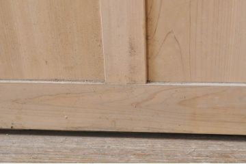 アンティーク建具　レトロな雰囲気を醸し出す大きなサイズのガラス戸1枚(引き戸、格子戸、玄関戸)(R-069034)
