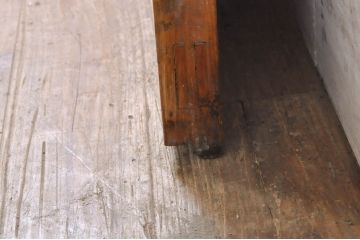 アンティーク建具　レトロな雰囲気を醸し出す大きなサイズのガラス戸1枚(引き戸、格子戸、玄関戸)(R-069034)