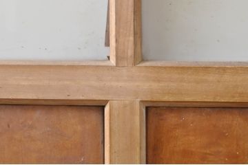 アンティーク建具　腰板楓(カエデ)材一枚板　どこか懐かしい雰囲気漂うドア1枚(木製扉)(R-069035)