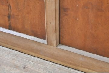 アンティーク建具　腰板楓(カエデ)材一枚板　どこか懐かしい雰囲気漂うドア1枚(木製扉)(R-069035)