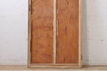 アンティーク建具　腰板楓(カエデ)材一枚板　どこか懐かしい雰囲気漂うドア1枚(木製扉)(R-069035)
