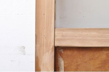 アンティーク建具　腰板楓(カエデ)材一枚板　どこか懐かしい雰囲気漂うドア1枚(木製扉)(R-069035)