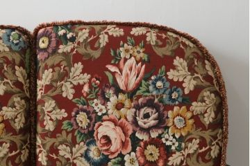 イギリスビンテージ　ERCOL(アーコール)　優雅でクラシカルな雰囲気を高める3人掛けソファ(アームソファ、3Pソファ、三人掛け、ヴィンテージ、英国、北欧)(R-069039)