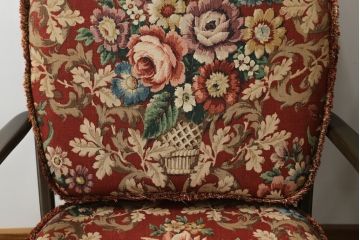 イギリスビンテージ　ERCOL(アーコール)　優雅でクラシカルな雰囲気を高める1人掛けソファ2脚セット(アームチェア、1Pソファ、一人掛け、椅子、イス、ヴィンテージ、英国)(R-069040)